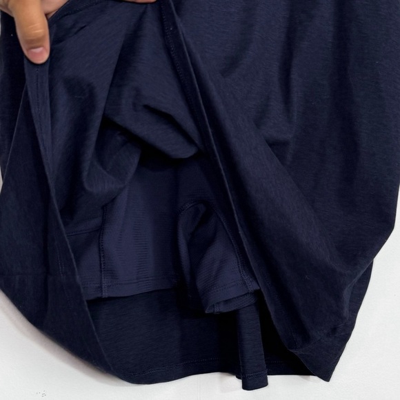 GapFit Brushed Jersey Exercise Athletic Racerback Dress, Navy Blue size S - Picture 5 of 8